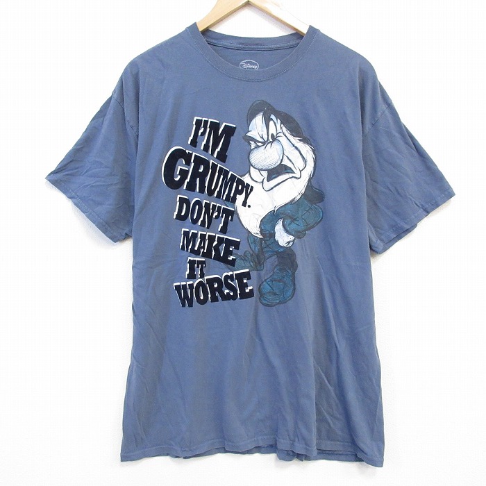 【50%OFF】ディズニー 半袖Tシャツ 7人の小人 ネイビー XL | 古着
