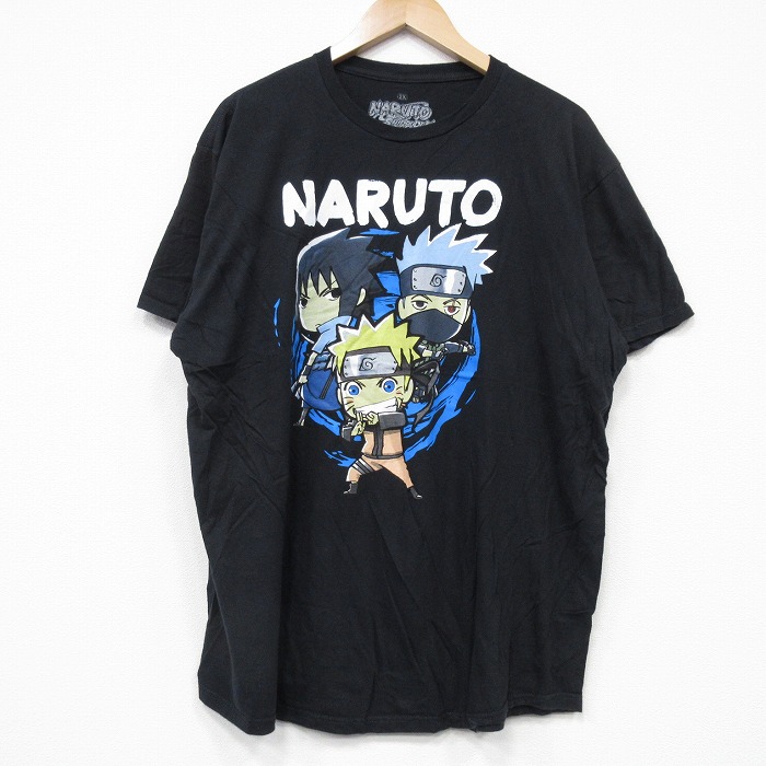 リップルジャンクション 半袖Tシャツ うずまきナルト ブラック XL | 古着
