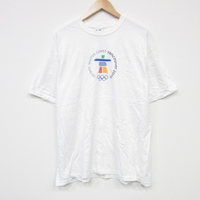 バンクーバーオリンピック 半袖Tシャツ ホワイト XL | 古着