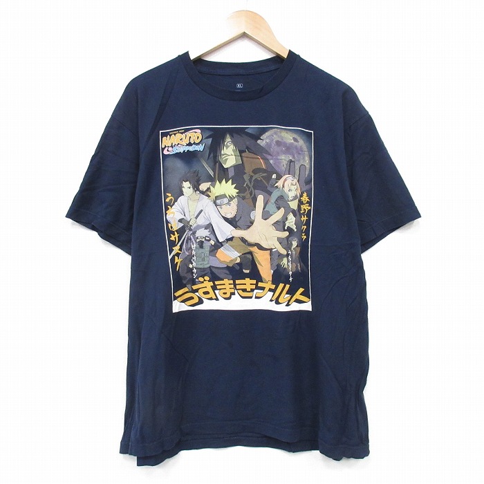 リップルジャンクション 半袖Tシャツ うずまきナルト ネイビー XL | 古着