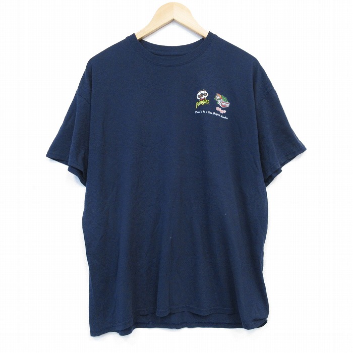 半袖Tシャツ ケロッグプリント ネイビー XL | 古着