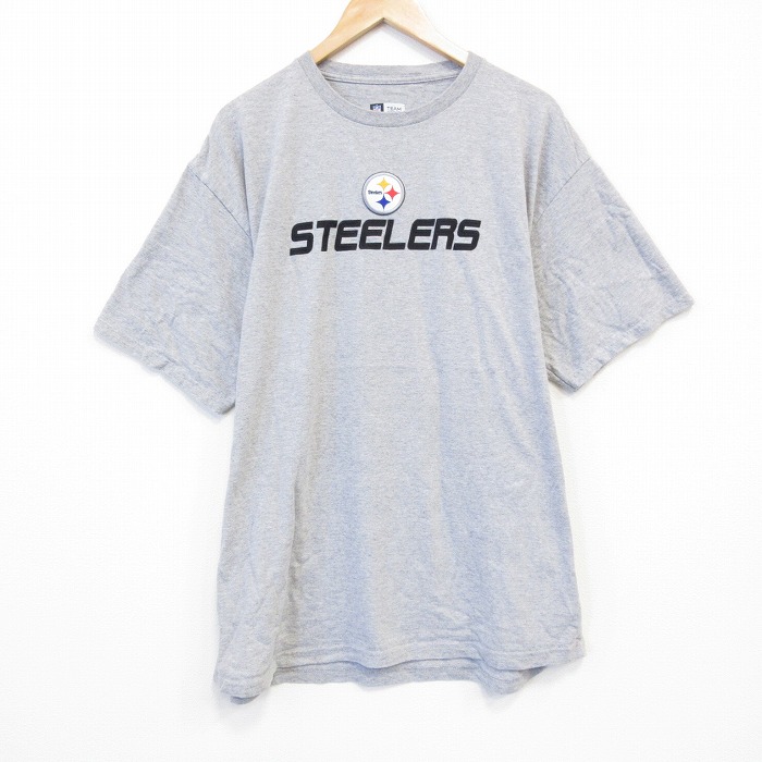 NFL ピッツバーグスティーラーズ 半袖Tシャツ グレー XL | 古着