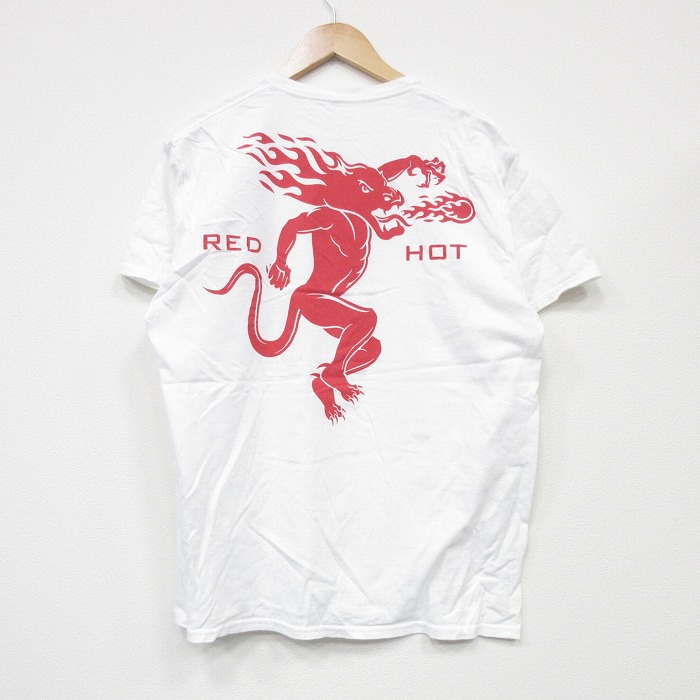 L★古着 半袖 Tシャツ メンズ ウィスキー ファイヤーボール クルーネック 白 ホワイト 25sep03 中古