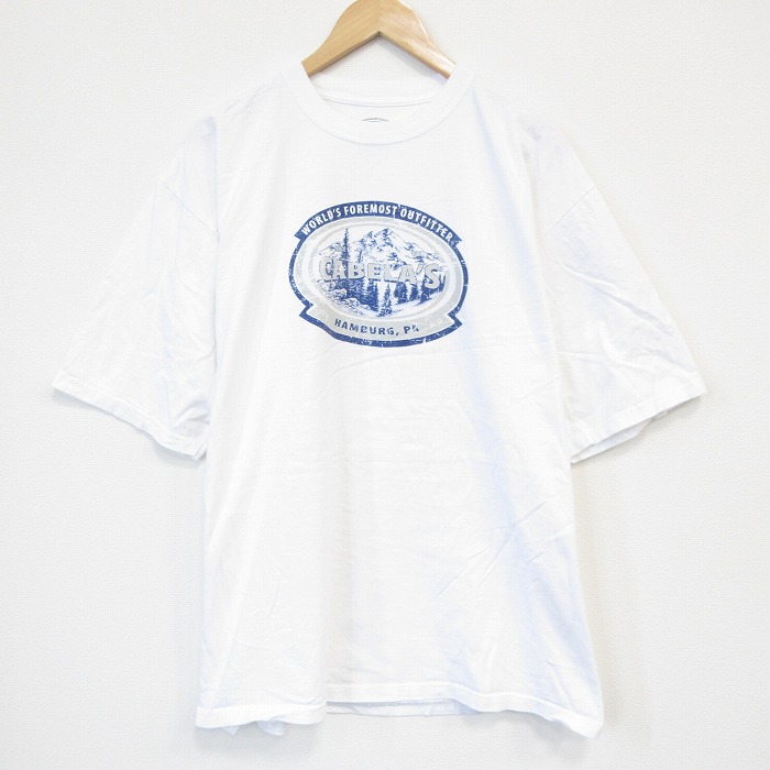 カベラス 半袖Tシャツ ビッグロゴ ホワイト XL | 古着