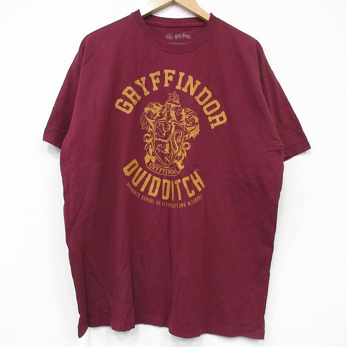 ハリーポッター 半袖Tシャツ バーガンディ XL | 古着