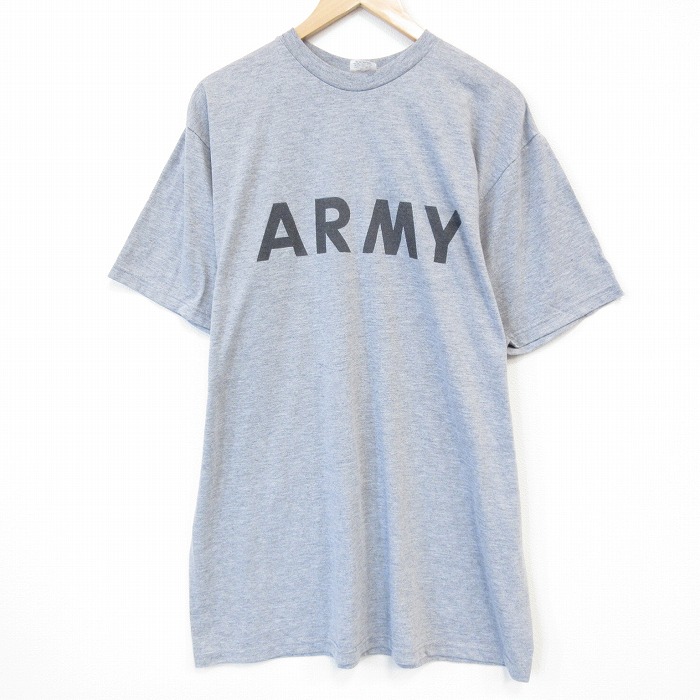 【50%OFF】グレー霜降り半袖Tシャツ ミリタリー XL | 古着