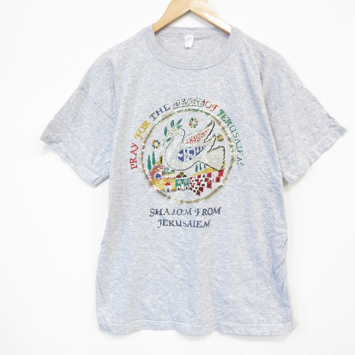 半袖Tシャツ 鳥 グレー XL | 古着