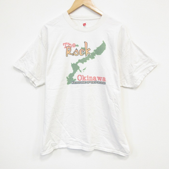 【50%OFF】ヘインズ 半袖Tシャツ 沖縄 生成り ベージュ XL | 古着