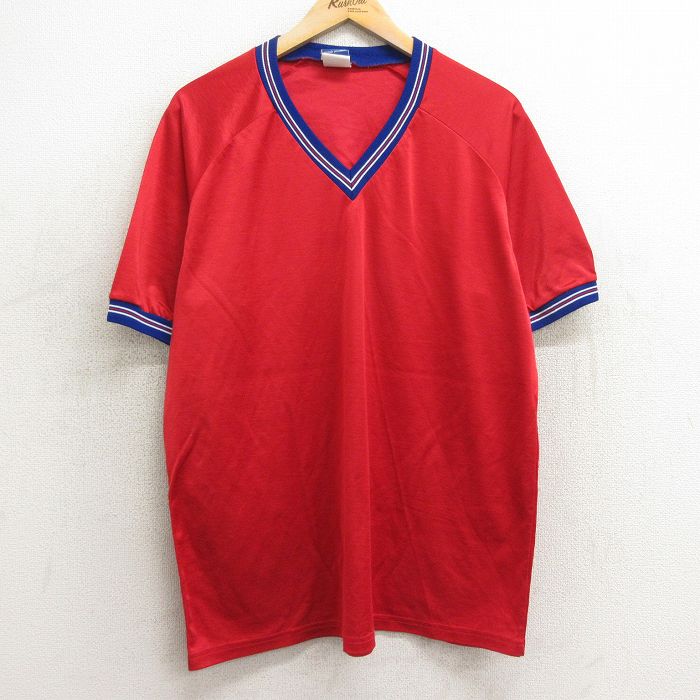 80s 半袖Tシャツ ラグラン レッド XL | 古着