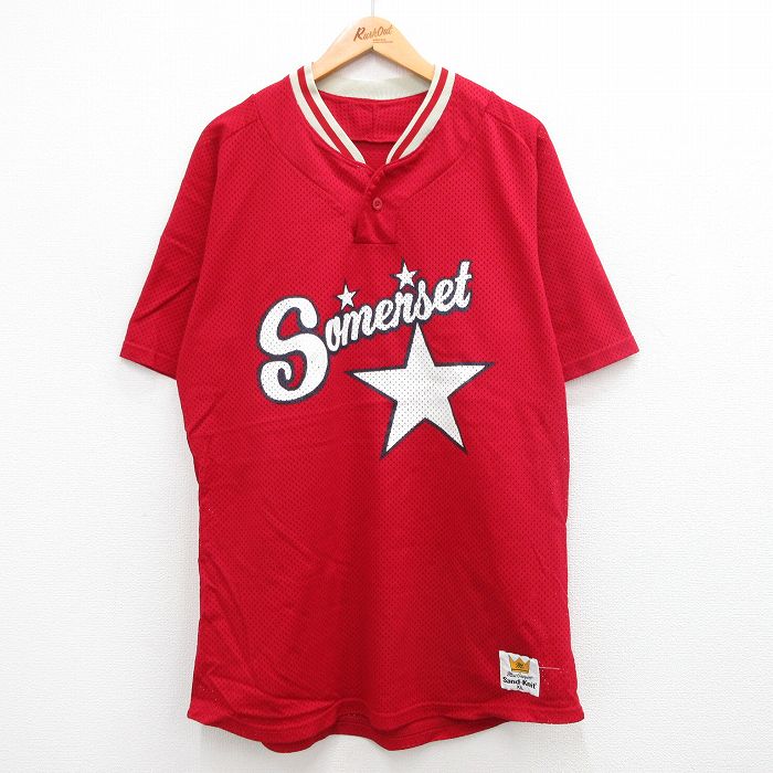Somerset 00s 半袖Tシャツ メッシュ地 レッド XL | 古着