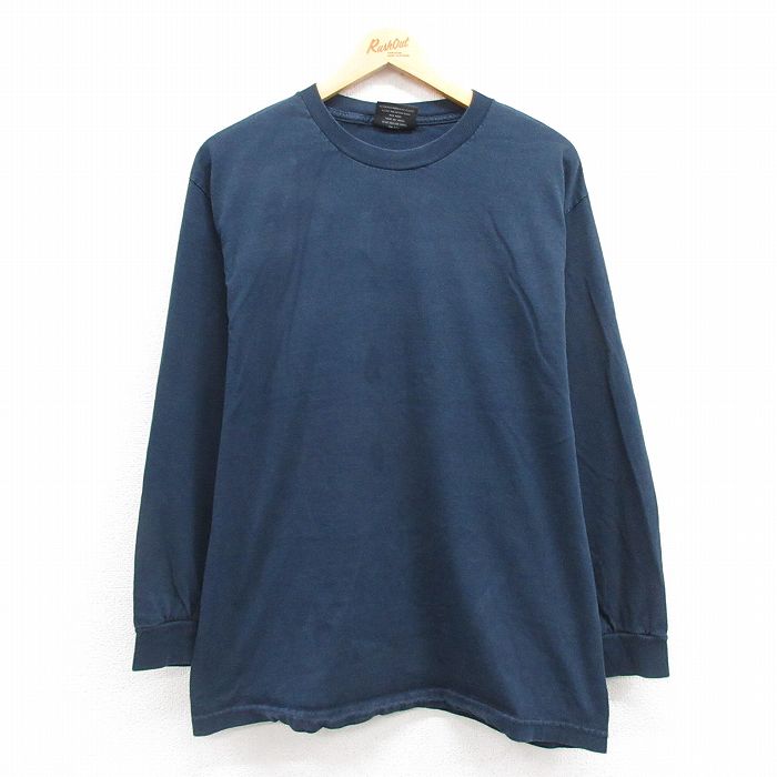 00s 長袖Tシャツ ネイビー L | 古着