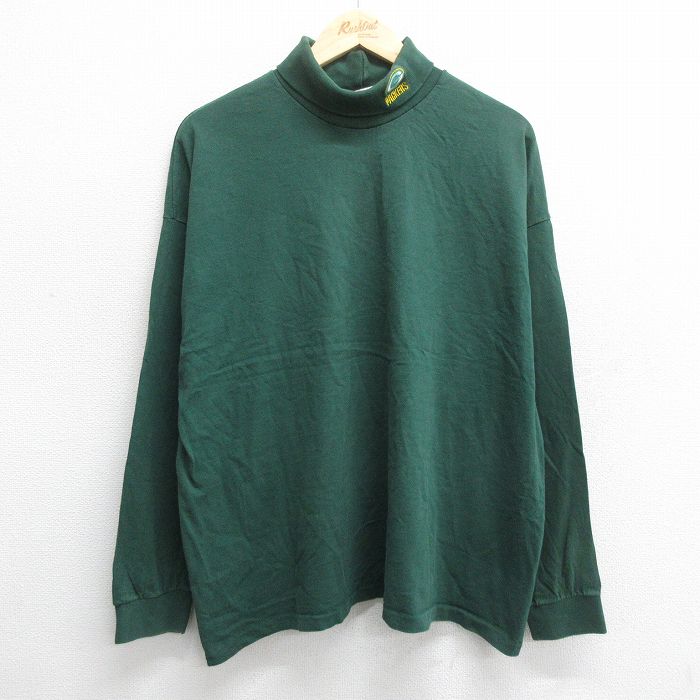 90s 長袖Tシャツ グリーンベイパッカーズ グリーン XL | 古着