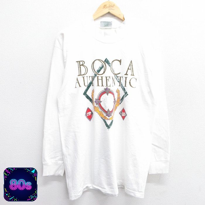 80s 長袖Tシャツ BOCA ホワイト L | 古着