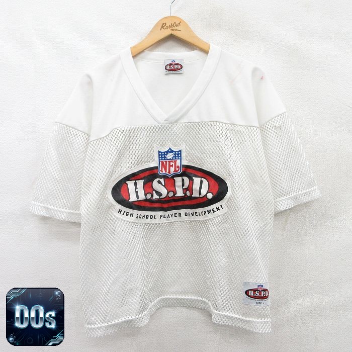 【50%OFF】00s 半袖Tシャツ NFL HSPD ホワイト XL | 古着