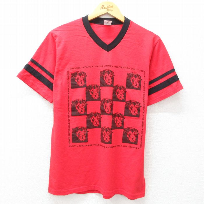 00s 半袖Tシャツ ヤングライオンズ09 レッド M | 古着
