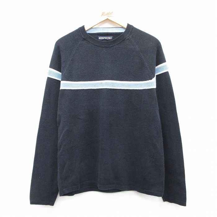 エアロポステール 00s 長袖Tシャツ ラグラン ブラック M | 古着