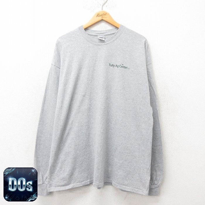 【50%OFF】00s 長袖Tシャツ Tully グレー霜降り XL | 古着