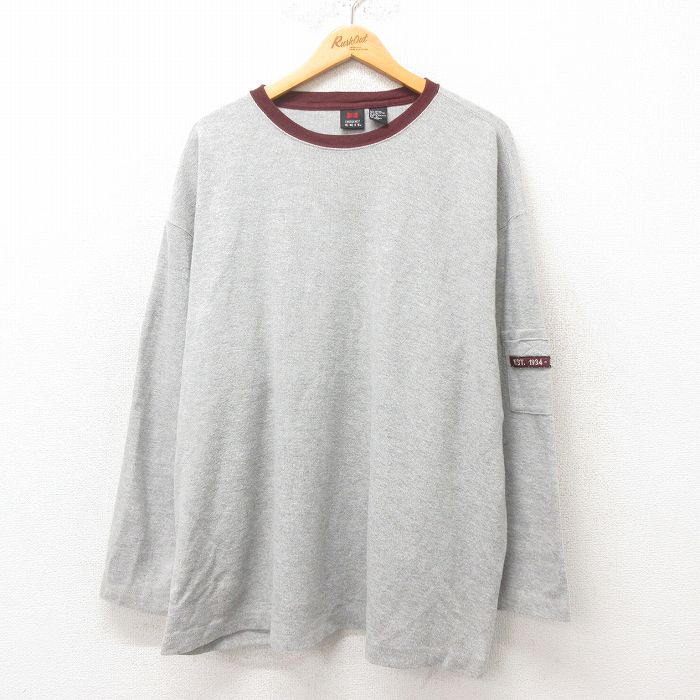 長袖Tシャツ グレー XL | 古着