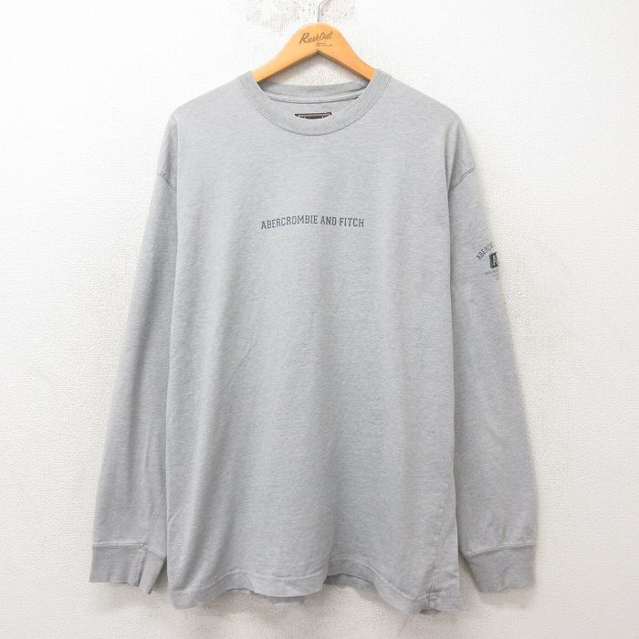 アバクロンビー 90s 長袖Tシャツ 霜降り グレー XL | 古着