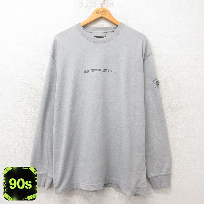 【50%OFF】アバクロンビー 90s 長袖Tシャツ 霜降り グレー XL | 古着