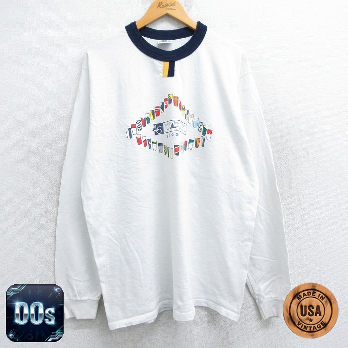 【50%OFF】00s 長袖Tシャツ オール ホワイト XL | 古着