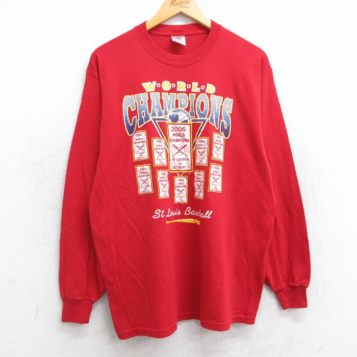 00s 長袖Tシャツ セントルイス レッド L | 古着