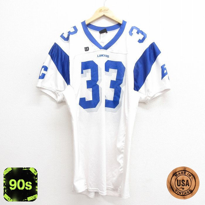 【50%OFF】ウィルソン 90s 半袖Tシャツ メッシュ地 ホワイト XL | 古着