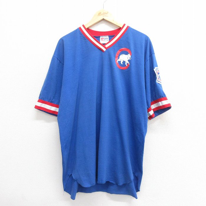 XL★古着 半袖 ビンテージ Tシャツ メンズ 90年代 90s リトルリーグ 大きいサイズ USA製 青 ブルー 25jun24 中古