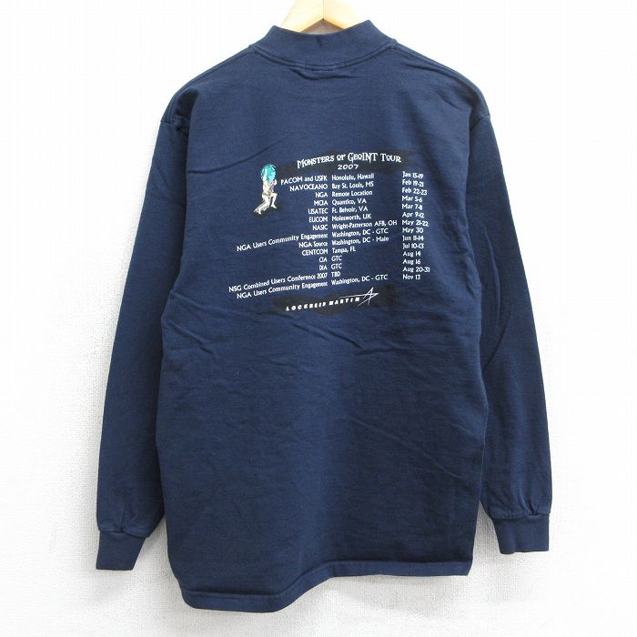 00s 長袖Tシャツ MONSTERS OF GEOINT TOUR ネイビー L | 古着