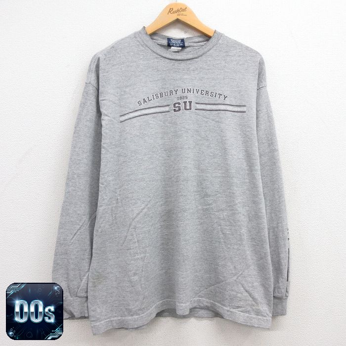 ジャンスポーツ 00s 長袖Tシャツ ソールズベリー グレー L | 古着