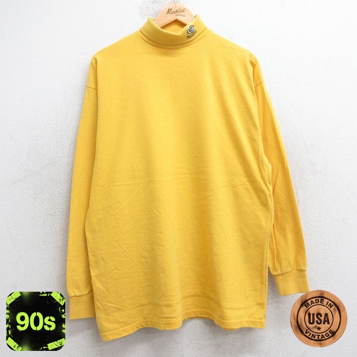 【50%OFF】90s 長袖Tシャツ グリーンベイパッカーズ イエロー XL | 古着