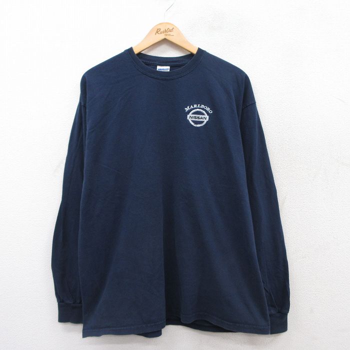 【50%OFF】ニッサン 00s 長袖Tシャツ ネイビー XL | 古着