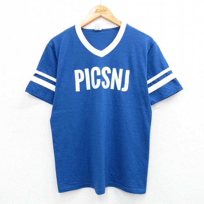 00s 半袖Tシャツ PICSNJ ブルー M | 古着