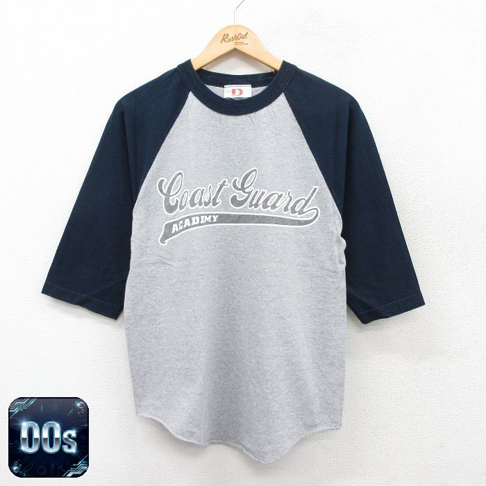 00s 7分袖Tシャツ Coast guardラグラン グレー M | 古着