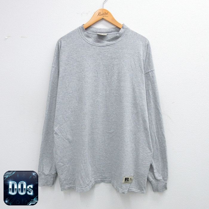 ラッセル 00s 長袖Tシャツ グレー XL | 古着