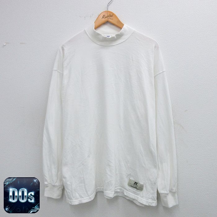 ラッセル 00s 長袖Tシャツ ホワイト XL | 古着