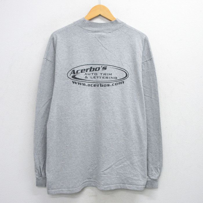 00s 長袖Tシャツ Acerbos グレー XL | 古着