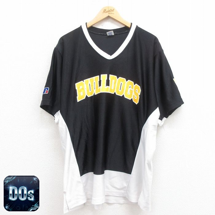 ラッセル 00s 半袖Tシャツ ブルドッグス ブラック XL | 古着
