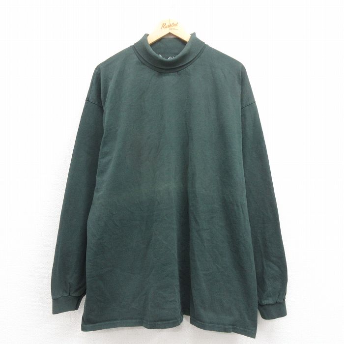 リー 90s 長袖Tシャツ タートルネック グリーン XL | 古着