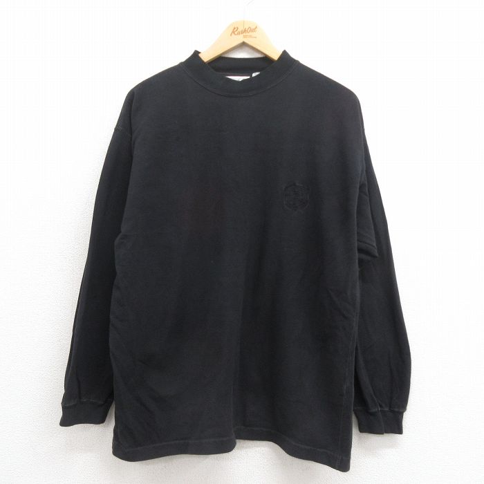 ビューグルボーイ 90s 長袖Tシャツ ワンポイントロゴ ブラック XL | 古着