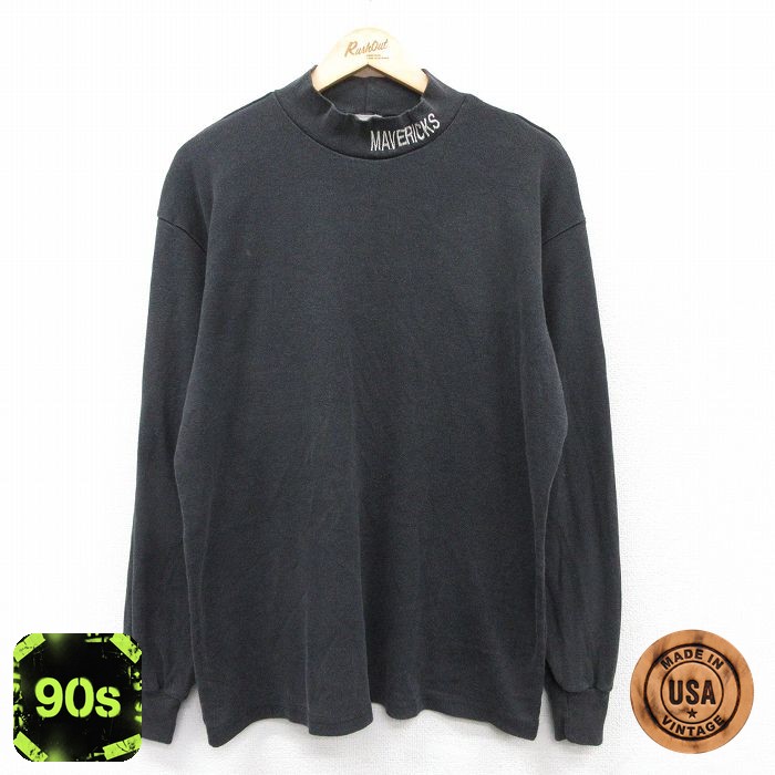 マジェスティック 90s 長袖Tシャツ NBAダラスマーベリックス ブラック XL | 古着