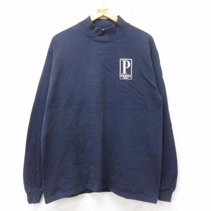 00s 長袖Tシャツ PRESTA星条旗 ネイビー XL | 古着