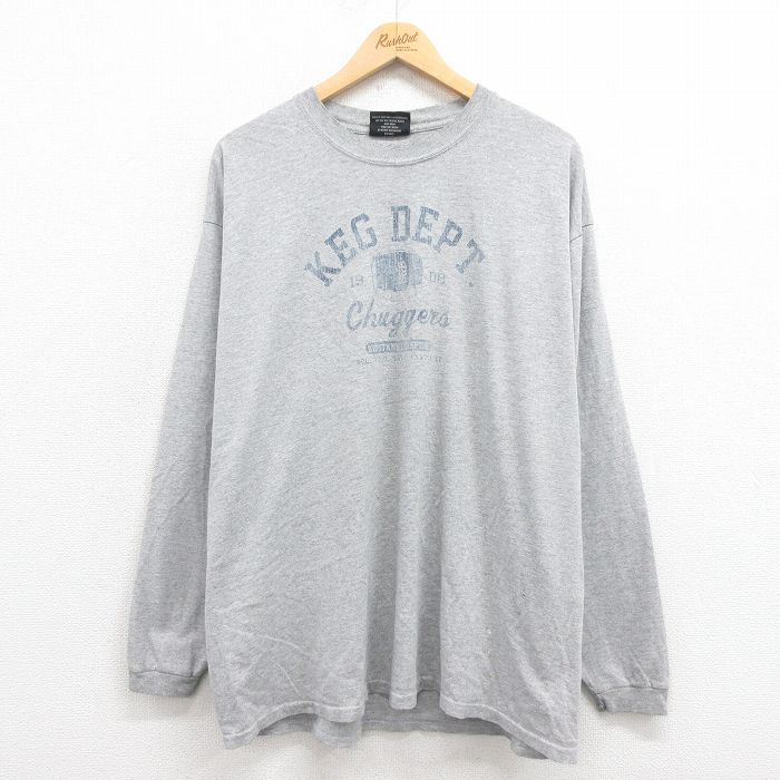 【50%OFF】00s 長袖Tシャツ KEG グレー XL | 古着