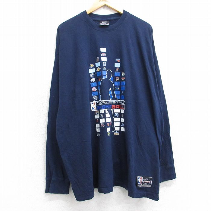 【50%OFF】NBA ロング丈Tシャツ ボストンセルティックス シカゴブルズ ネイビー XL | 古着