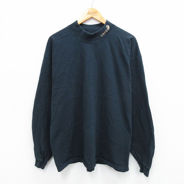 90s 長袖Tシャツ USMC ブラック XL | 古着