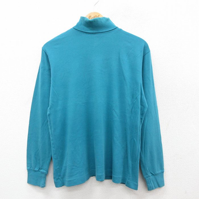 【50%OFF】エディーバウアー 90s 長袖Tシャツ ブルーグリーン L | 古着
