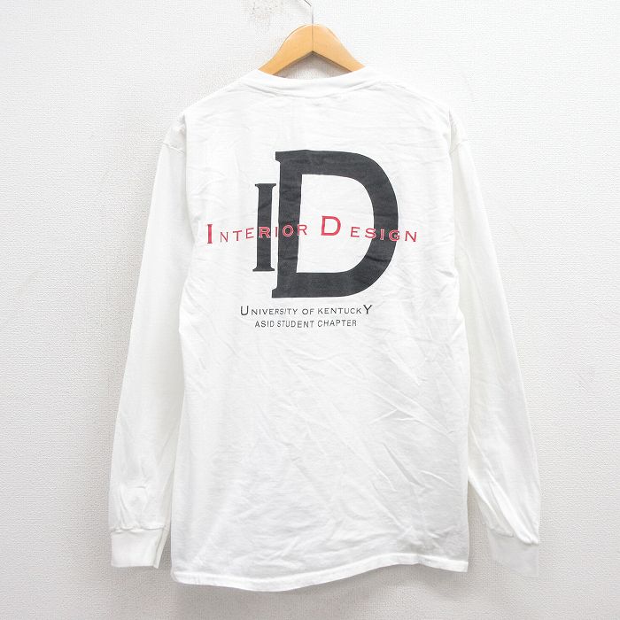 【20%OFF】L★古着 All sports 長袖 ビンテージ Tシャツ メンズ 90年代 90s ID コットン USA製 白 ホワイト 【spe】 25sep26 中古