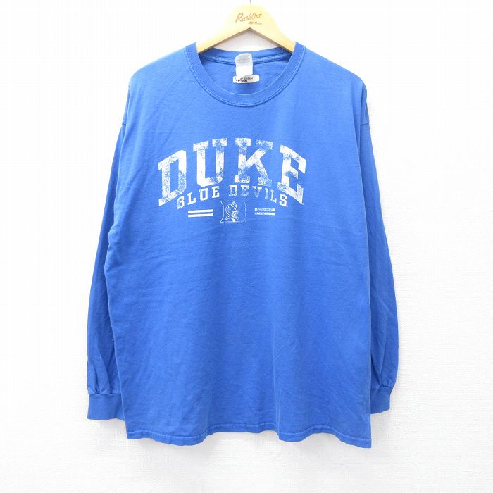 Duke 00s 長袖Tシャツ DUKE ブルー XL | 古着