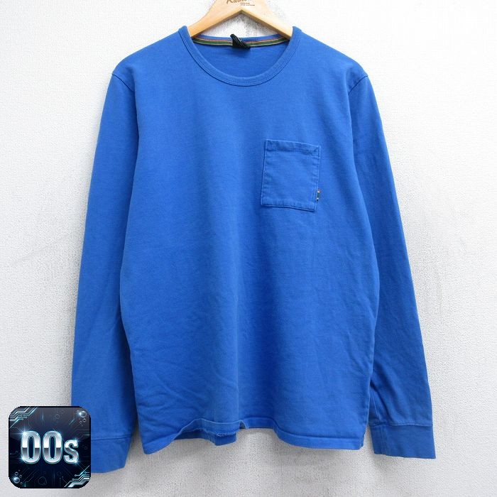 ナイキ 00s 長袖Tシャツ 胸ポケット付き ブルー L | 古着