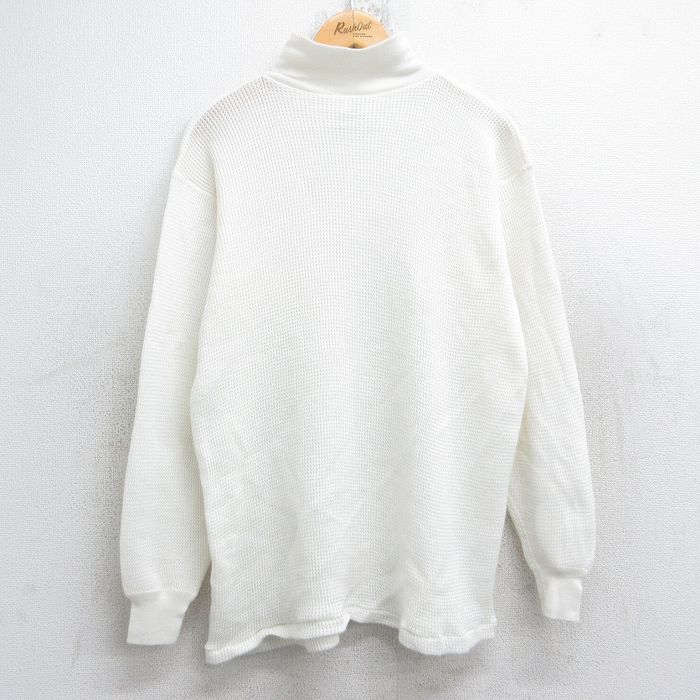 XL★古着 長袖 ビンテージ サーマル Tシャツ メンズ 00年代 00s ミリタリー CWU-44/P 無地 大きいサイズ モックネック ハイネック USA製 白 ホワイト 25oct27 中古